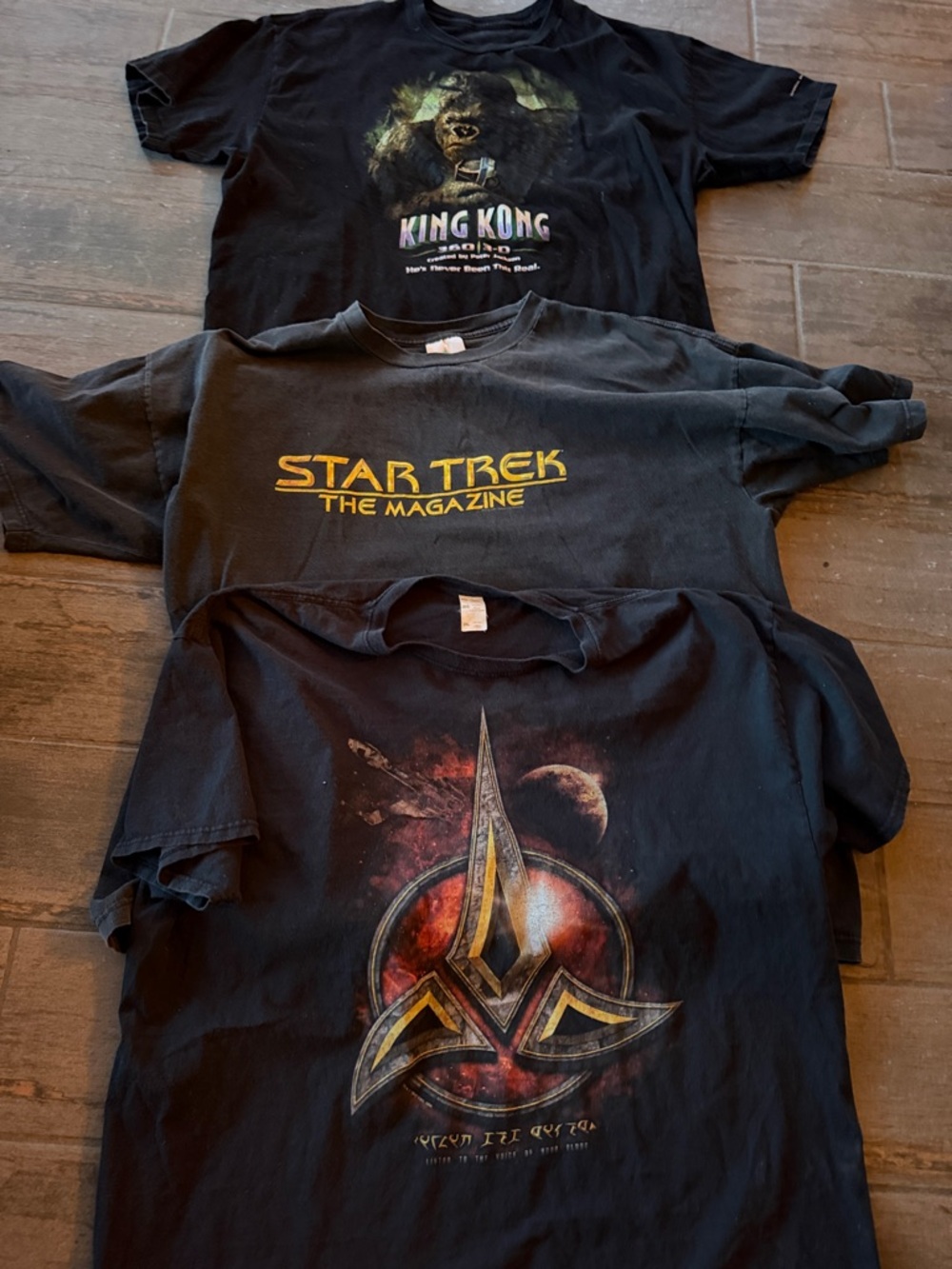 The Magazine Black Graphic T-Shirts. Lot of 3